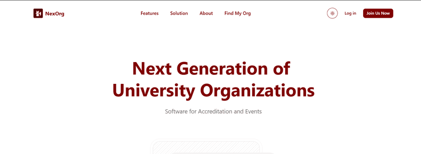 NexOrg: Web and Mobile based University Organizations Management System with Descriptive Analytics